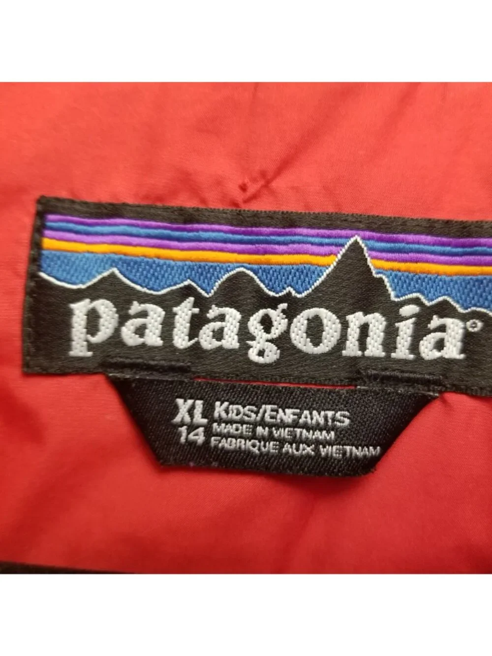 Patagonia Jacket Girls XL Primaloft Orange Quilted Polyester Full Zip *Read*